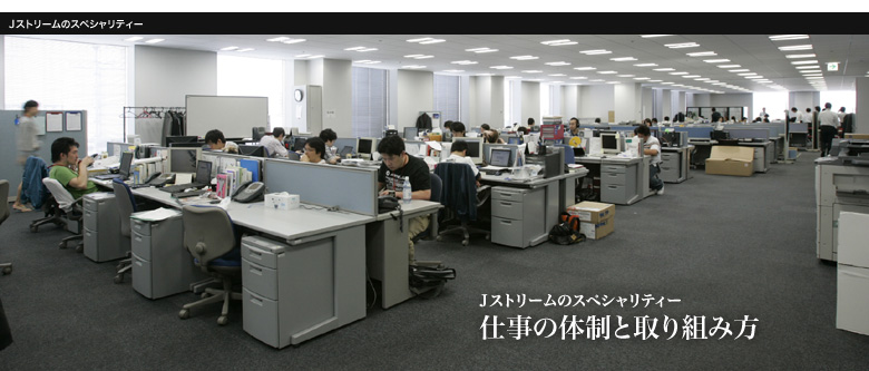 仕事の体制と取り組み方