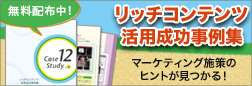 マーケティング施策のヒントが見つかる!リッチコンテンツ活用成功事例集