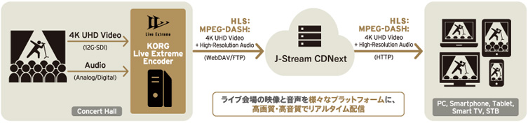 ロスレス・ハイレゾ高音質ソリューションの構成イメージ図