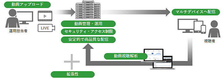 動画配信プラットフォームに備わっているもの