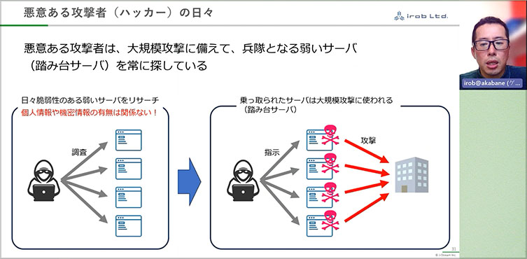 悪意ある攻撃者（ハッカー）の日々