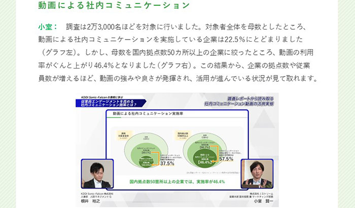 「KDDI Sonic-Falconの事例に学ぶ│従業員エンゲージメントを高める社内コミュニケーション施策とは？」イメージ画像04