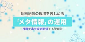 動画配信の現場を苦しめる「メタ…