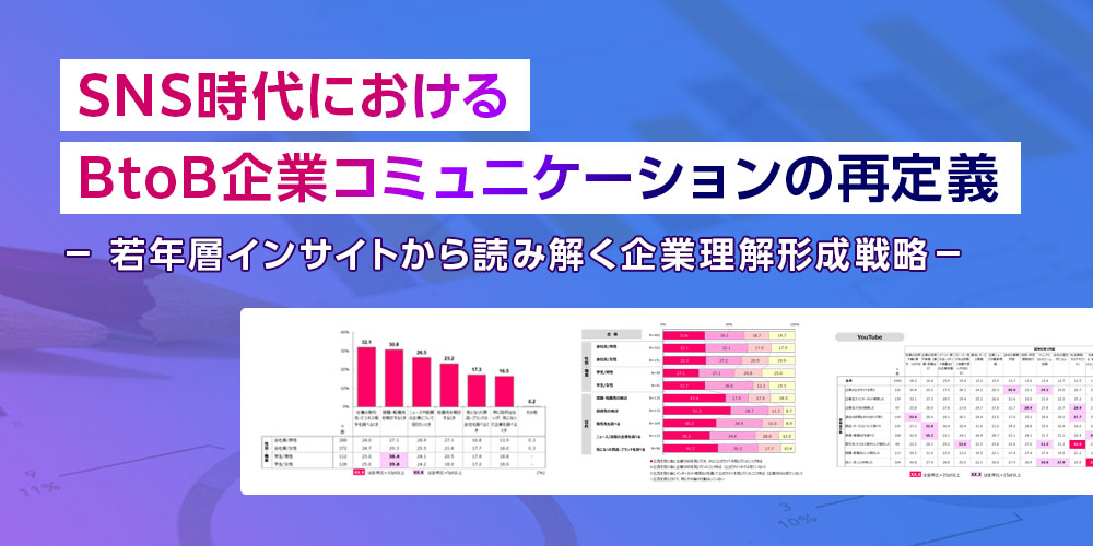 調査レポート　SNS時代におけるBtoB企業コミュニケーションの再定義 ― 若年層インサイトから読み解く企業理解形成戦略 ―