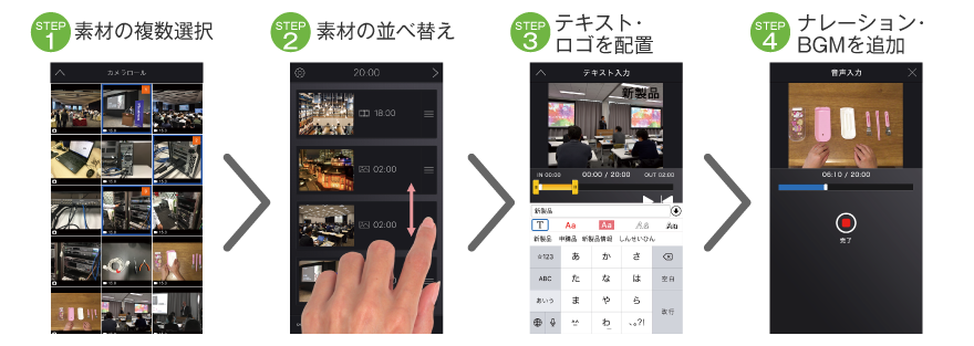 動画編集アプリ「Photron-Mobile Video Creator」 class=